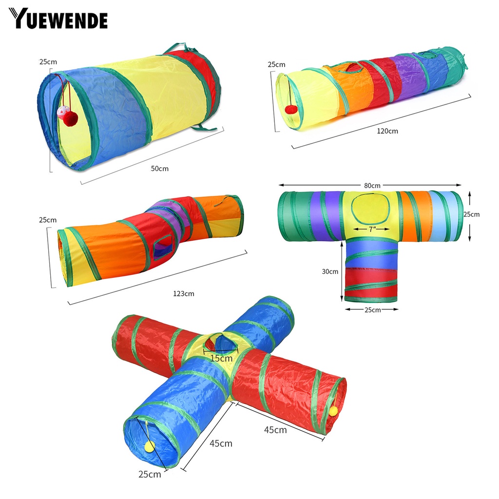 Đồ Chơi Đường Hầm Chữ T Lớn Chống Cắn Chống Trầy Vui Nhộn Cho Mèo Cưng