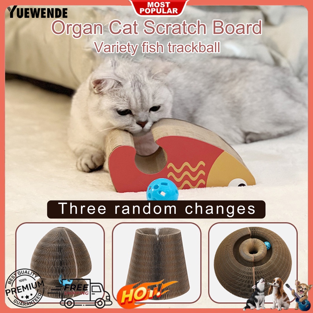 Yq.e Đồ Chơi Bóng Lăn Bằng Giấy Mã Não Chống Mài Mòn Có Thể Thay Đổi Hình Dạng Thuận Tiện Cho Mèo