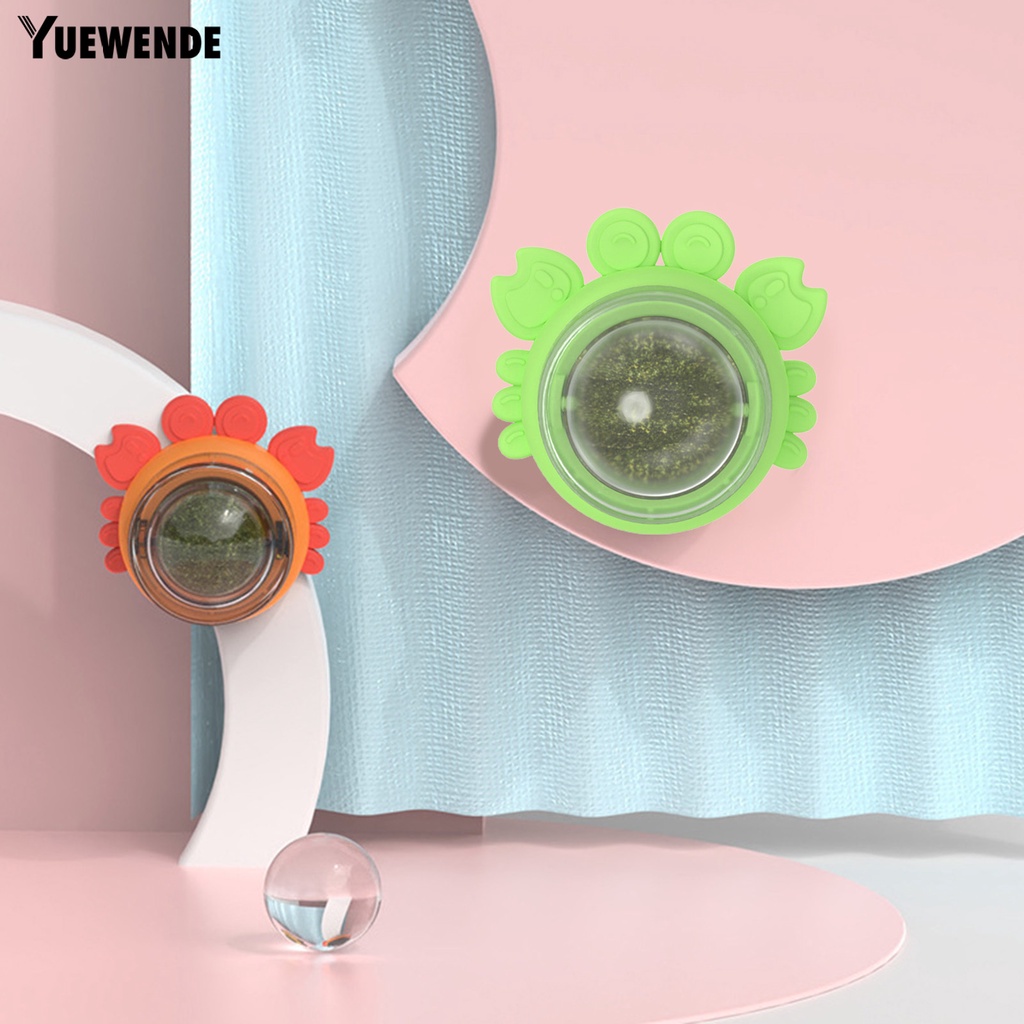 Yq.e Đồ Chơi Bóng Xoay Hình Cua Hoạt Hình Chống Bụi Làm Sạch Răng Cho Mèo Cưng