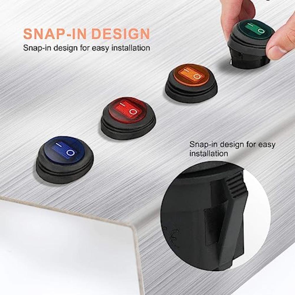 ESPO Set 4 Công Tắc Bật / Tắt Đèn 2 Vị Trí 3 Chấu Cho KCD2