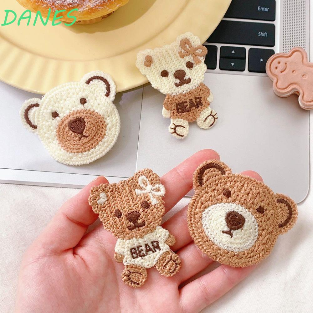 Sticker Ủi Thêu Hình Gấu Hoạt Hình Dễ Thương