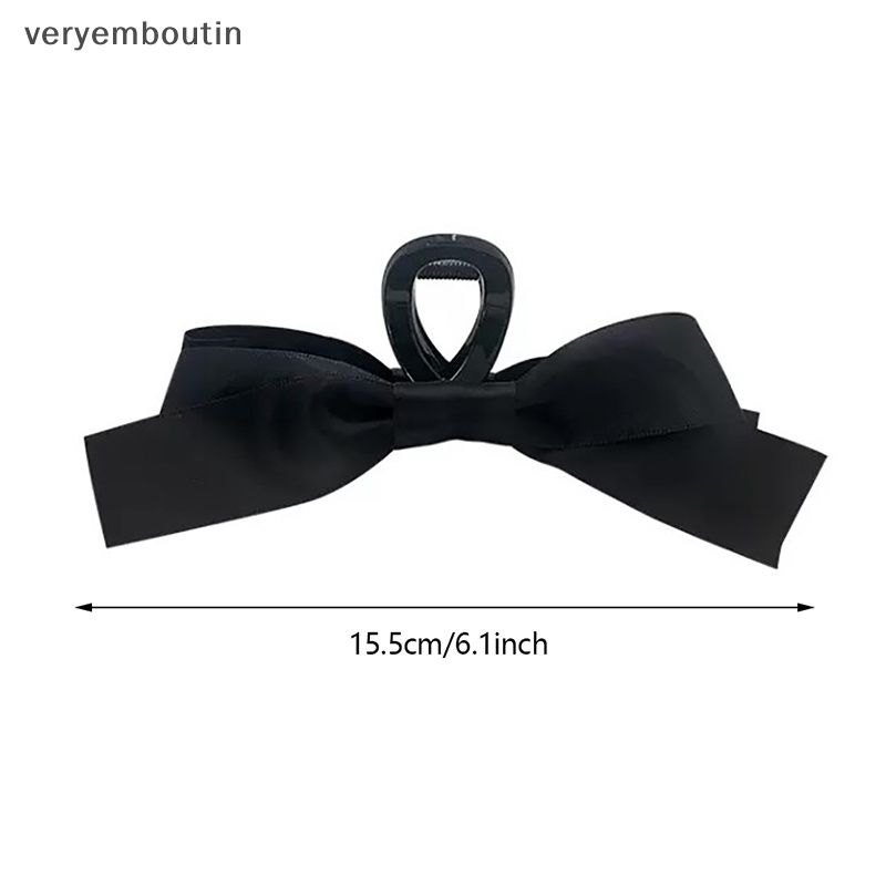 Kẹp Tóc Cá Mập Màu Đen Bằng Nhung Phong Cách Hàn Quốc Cổ Điển Ngọt Ngào Dành Cho Bạn Nữ