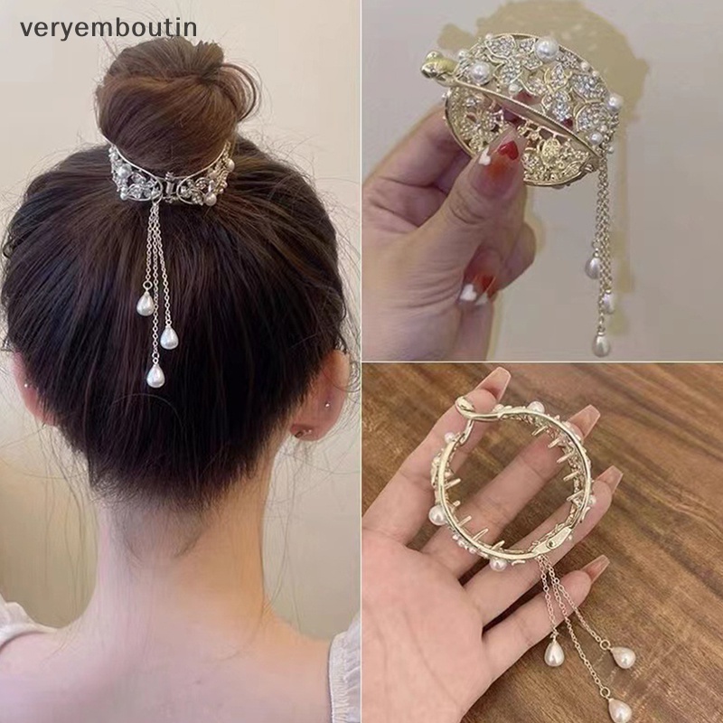 Kẹp Tóc Đuôi Ngựa Bướm Cổ Điển Thời Trang Cố Định Tóc Đuôi Ngựa Cao Hình Dạng Viên Thuốc Dành Cho Bạn Nữ