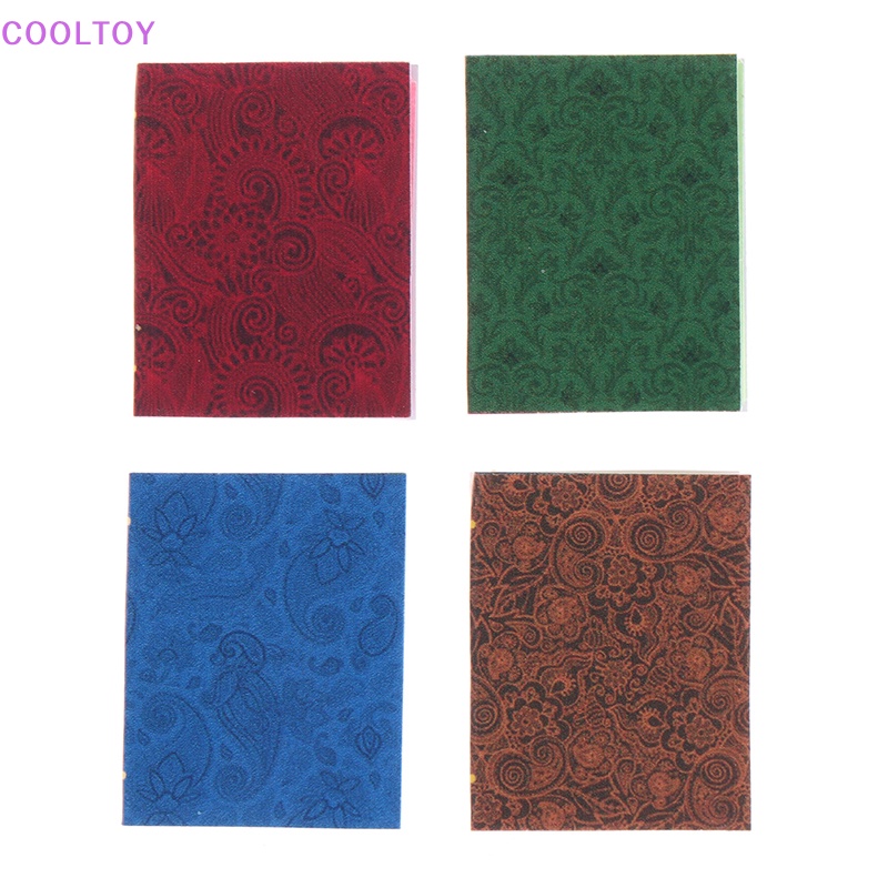 Set 4 Mô Hình Cuốn Sách 1 / 12 Dùng Để Trang Trí Nhà Búp Bê