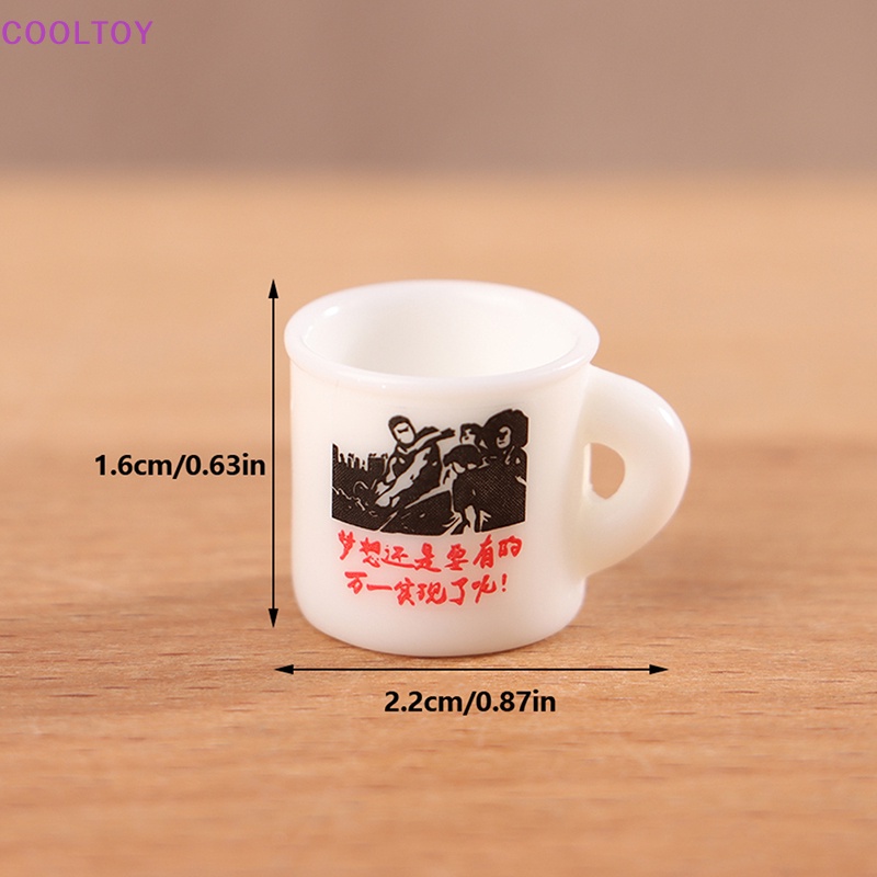 Cooltoy Set 10 Cốc Tráng Men Mini Trang Trí Nhà Búp Bê