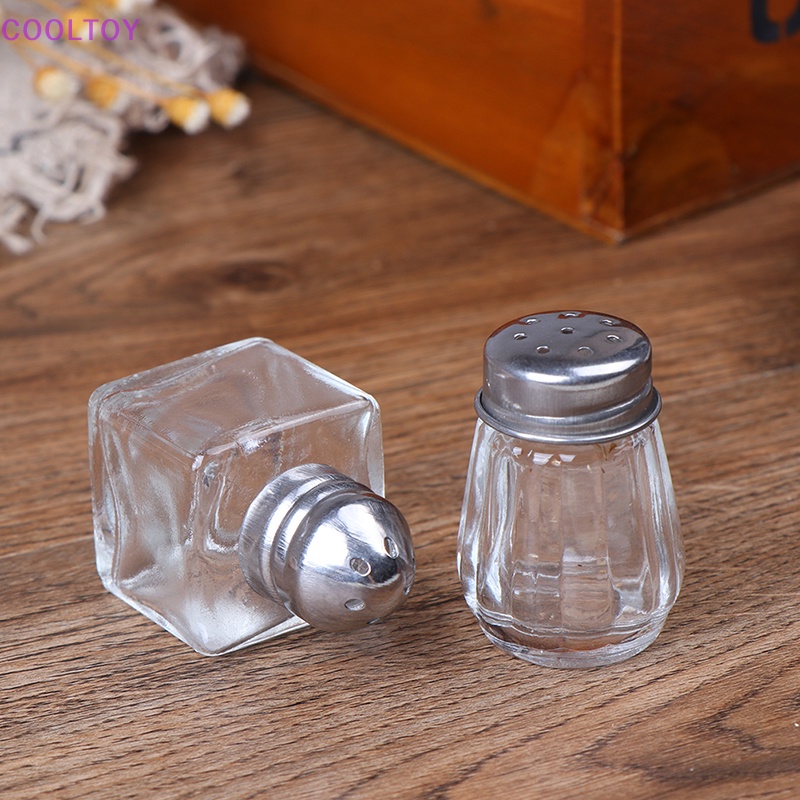 Set 2 Lọ Thủy Tinh Đựng Gia Vị Tỉ Lệ 1: 6 Cho Nhà Búp Bê