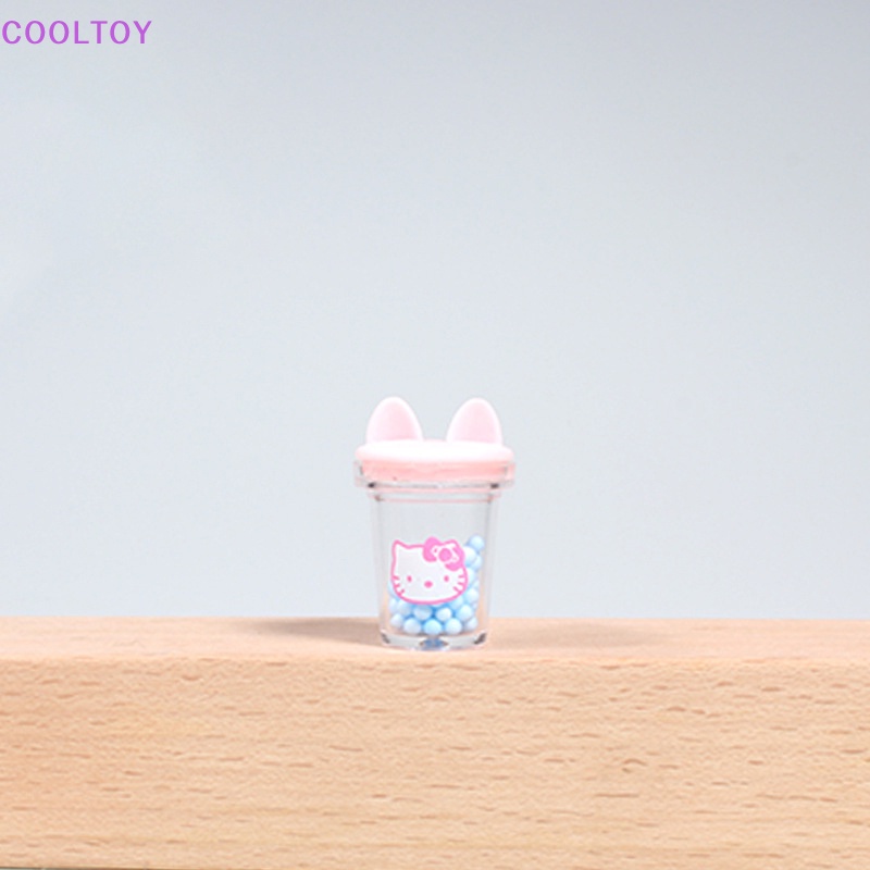 Set 2 Ly Nước Mini Hình Tai Mèo Dễ Thương Dùng Để Trang Trí Nhà Búp Bê