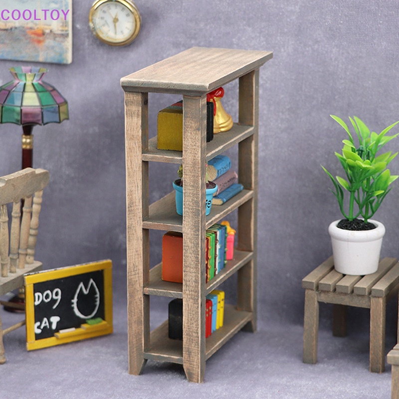 Kệ Sách Mini 1 / 12 Trang Trí Nhà Búp Bê