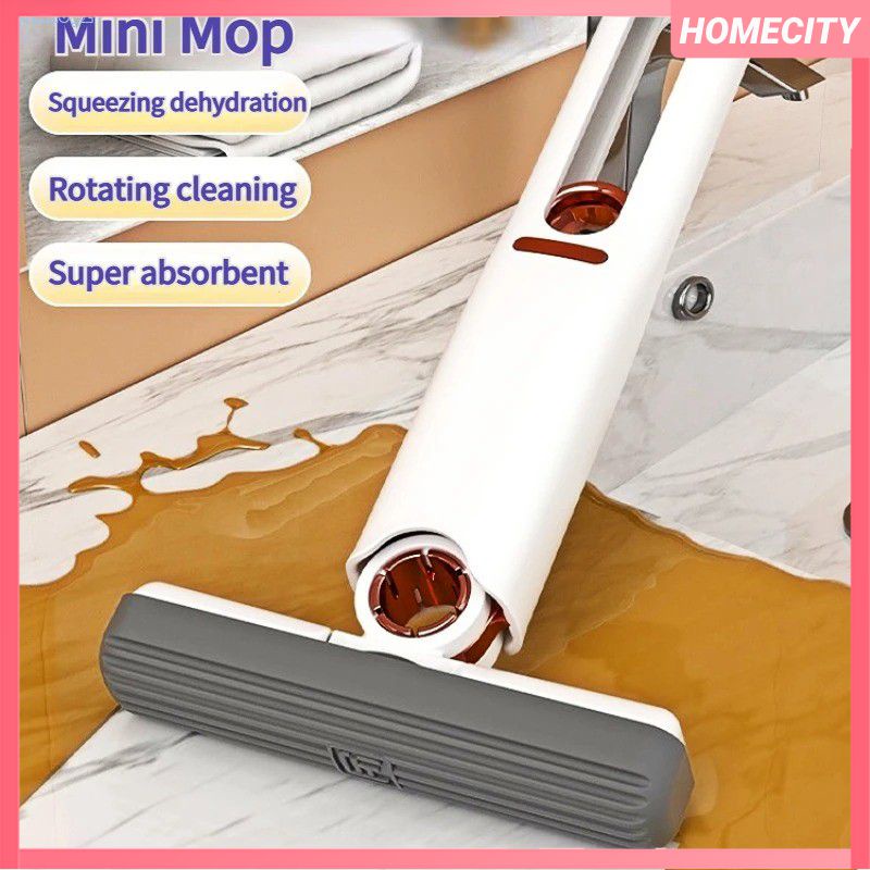 Dụng cụ làm sạch cây lau nhà mini Miếng bọt biển làm sạch di động đa năng Bóp