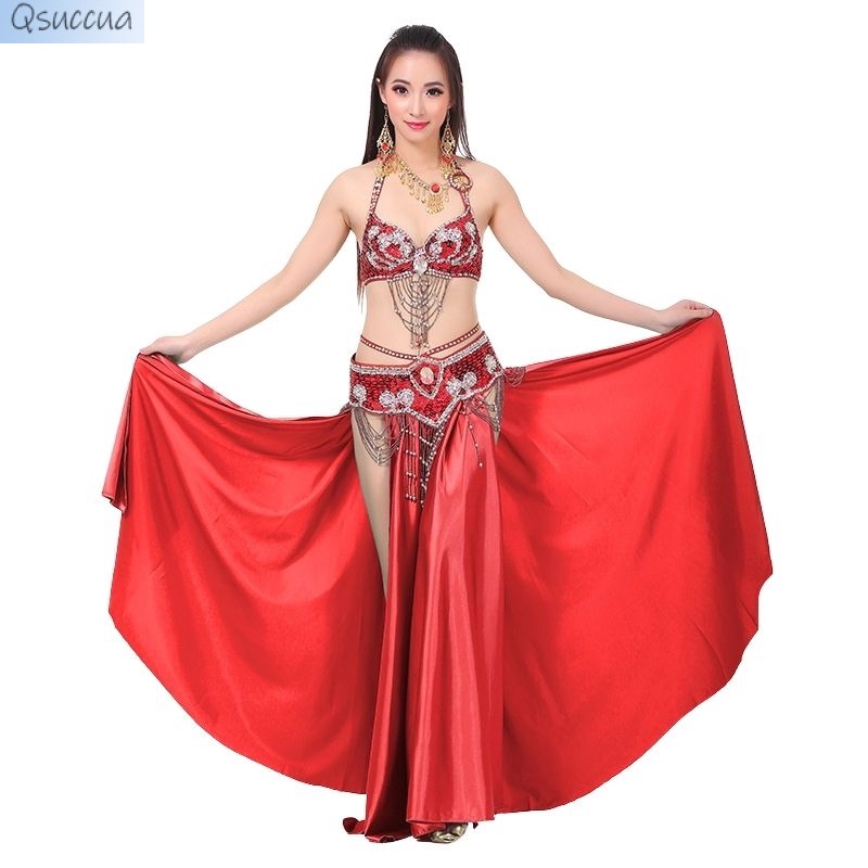 Bộ Trang Phục Múa Bụng Hai Mặt Đính Hạt Gợi Cảm Cho Nữ
