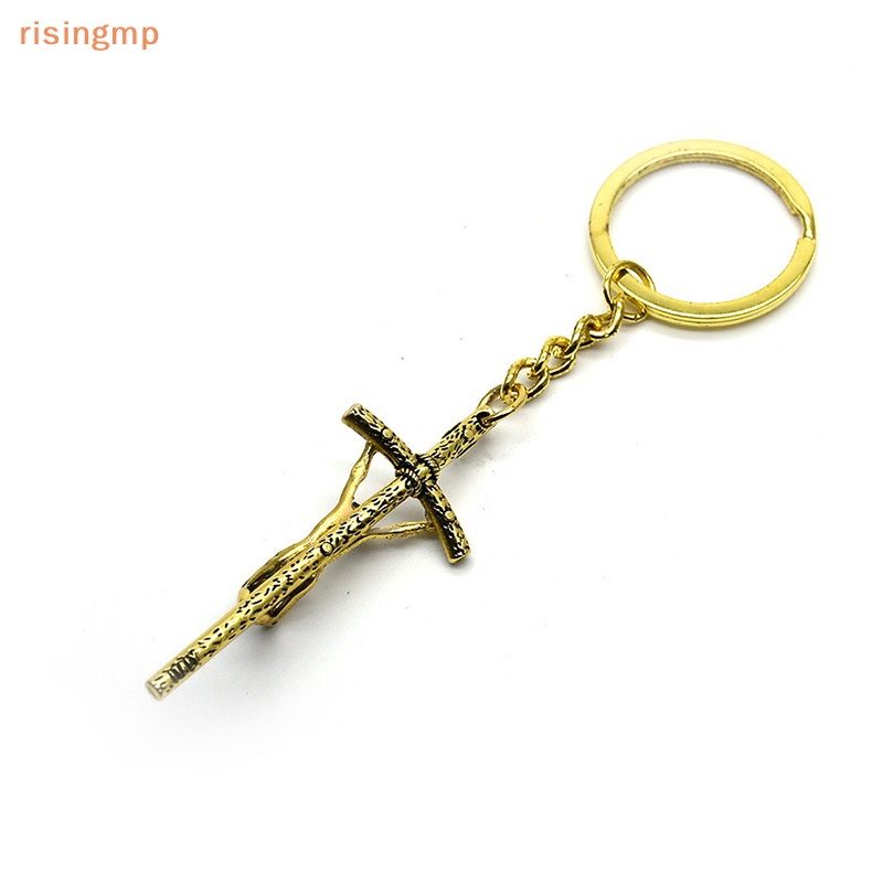 [risingmp] Móc Khóa Hình Thánh Giá Phong Cách Vintage Thời Trang