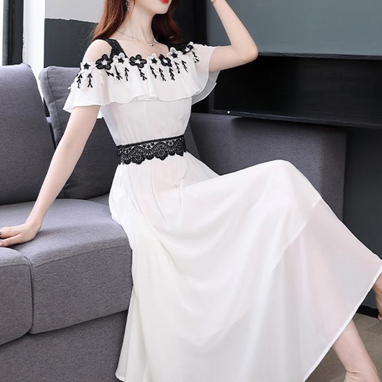 Đầm Hai Dây Mỏng Thời Trang Mùa Hè Hàn Quốc 2023 Cho Nữ