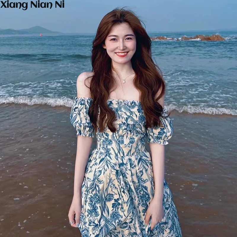 Đầm XIANG NIAN NI phong cách Pháp thời trang cao cấp cho nữ