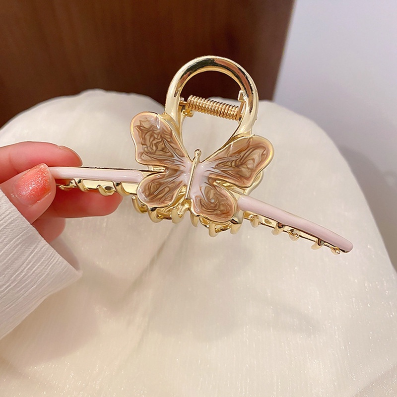 Kẹp Tóc Càng Cua Lớn Hình Bướm Vintage Sang Trọng Cho Nữ Margot3