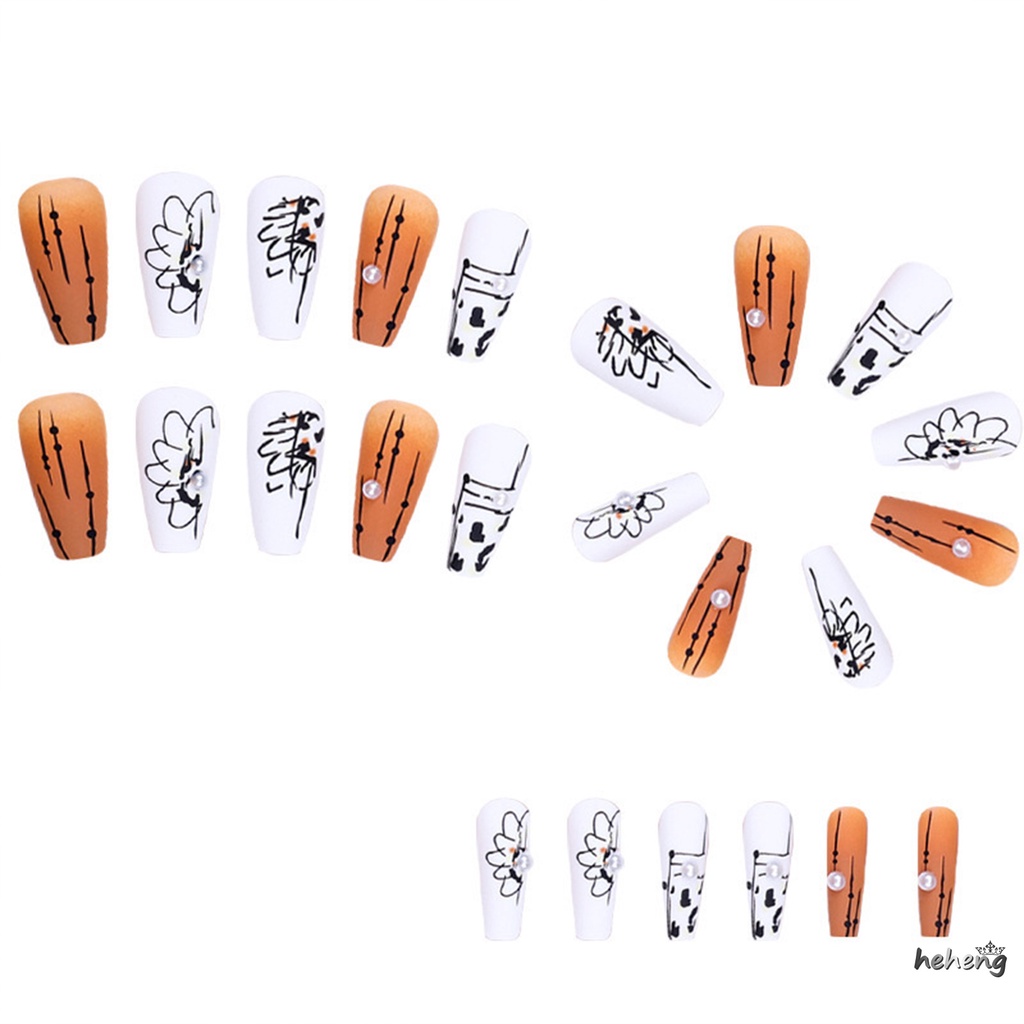 Móng Tay Giả Dài Nhiều Màu Sắc Bắt Mắt Tiện Dụng