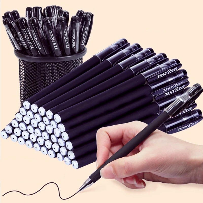 Set 10 Ruột Bút Bi Trong Suốt Ngòi 0.5mm