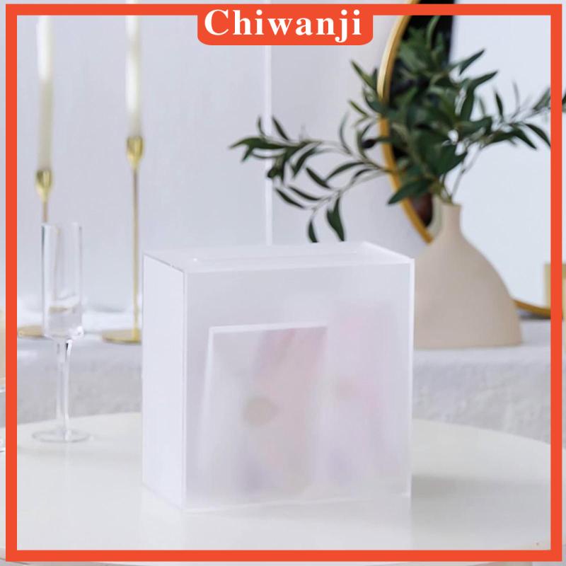 Hộp Đựng Thẻ Chủ Đề Bằng Acrylic Trong Suốt Cho Sinh Nhật Cô Dâu