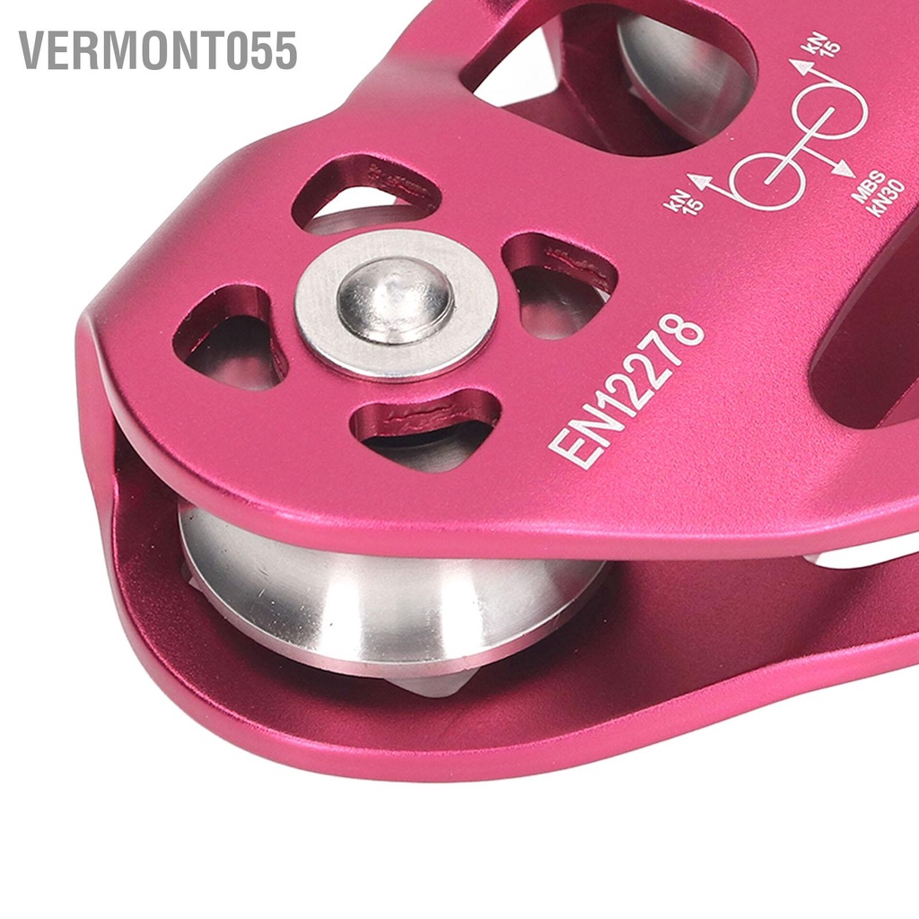 Vermont055 Ròng rọc leo núi ngoài trời Khối nhôm hàng không Trục đôi để
