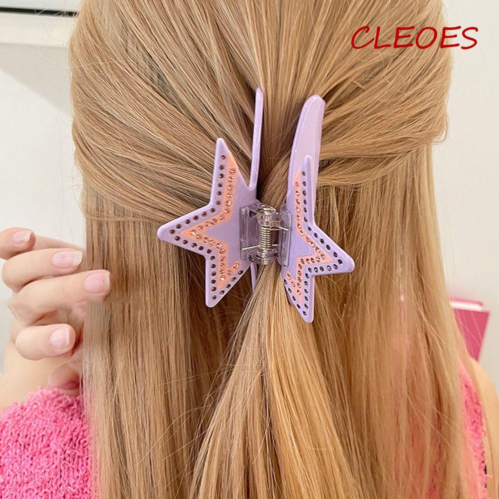 Kẹp Tóc Hình Ngôi Sao Acetate Ngọt Ngào Thời Trang Hàn Quốc