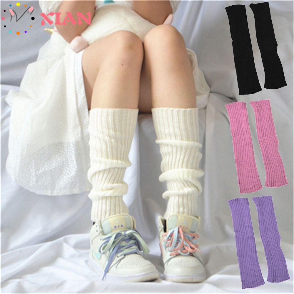 Xiantin Quần Legging Dệt Kim Giữ Ấm Bảo Vệ Mắt Cá Chân Có Thể Kéo Dài