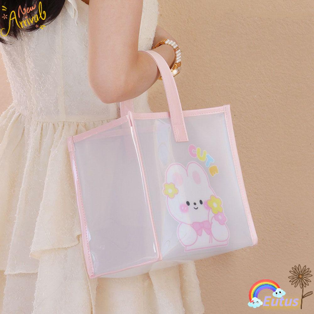 Túi Tote Trong Suốt Bằng PVC Thiết Kế Nhỏ Gọn Thời Trang Mùa Hè