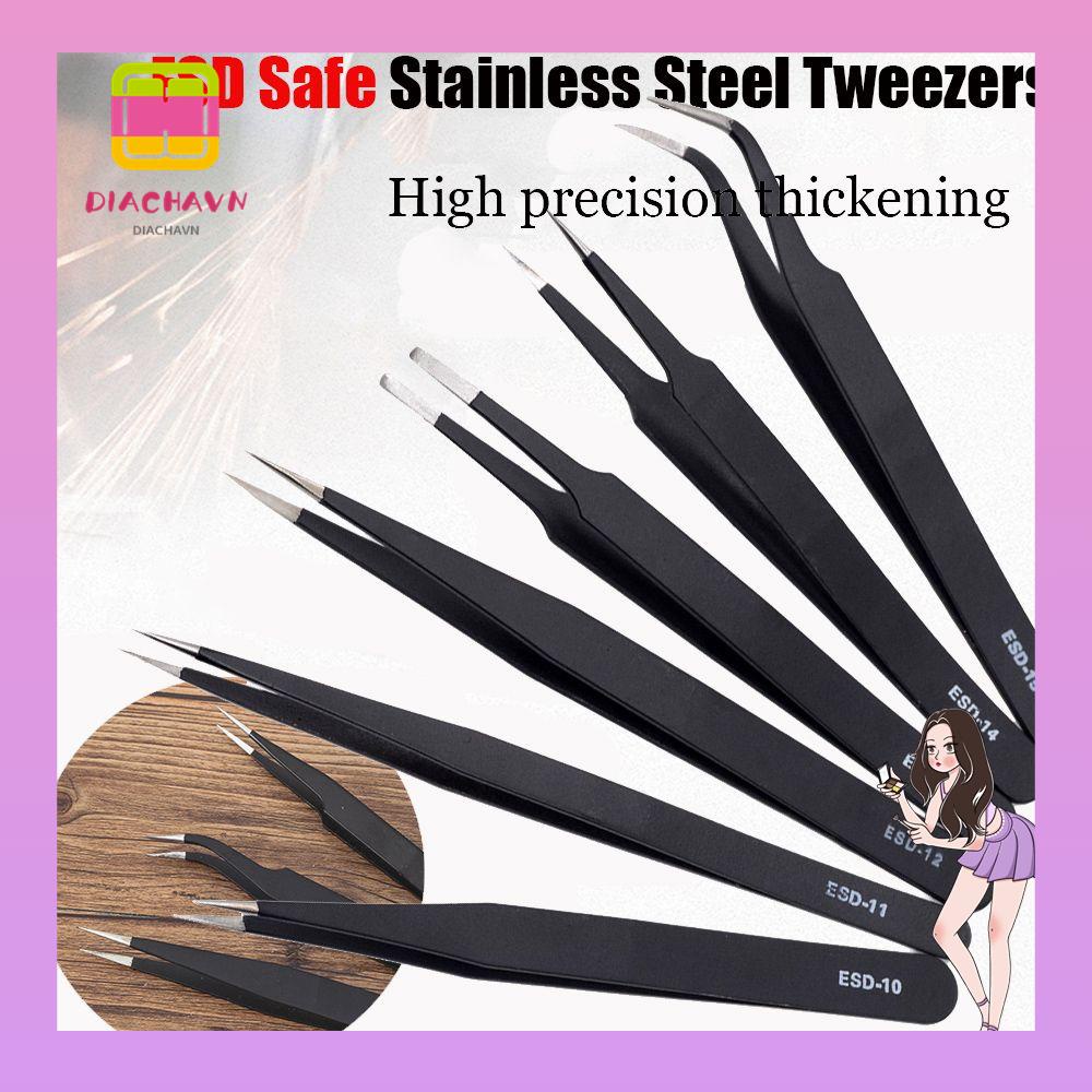 Nhíp Nhổ Lông Mày Bằng Thép Không Gỉ Chống Tĩnh Điện