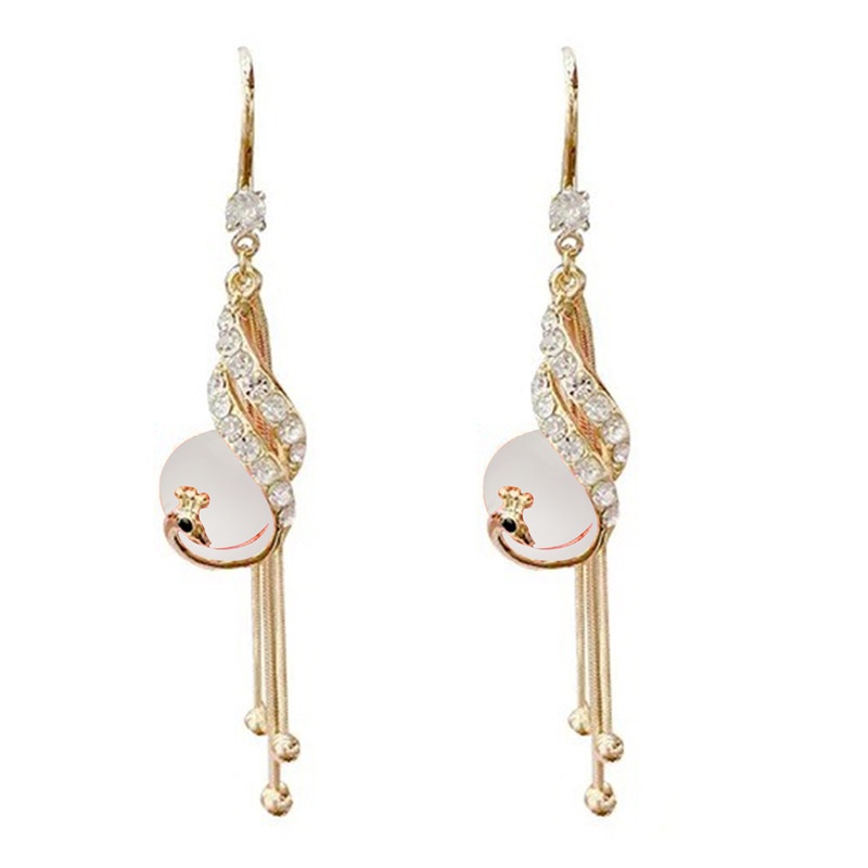 Bông Tai DạNg DàI Tua Rua ĐíNh Đá ThờI Trang