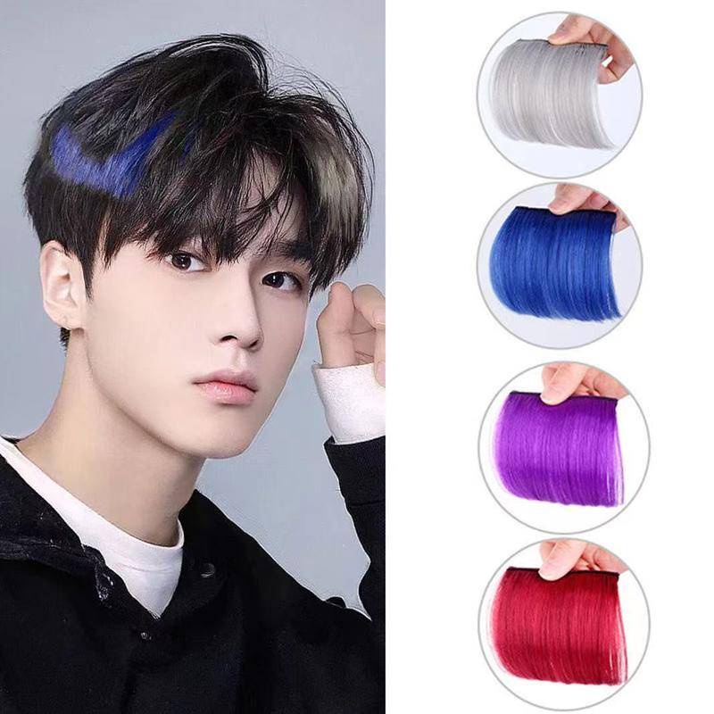 Bộ Tóc Giả Mini Liền Mạch Nhuộm Màu Tự Nhiên Có Kẹp Tóc Tiện Dụng Cho Nam Và Nữ