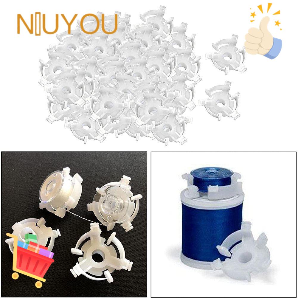 10 / 20 Kẹp Chỉ Bằng Nhựa Trong Suốt Tiện Dụng Và Bền|Hộp Đựng Cuộn Chỉ Tiện Lợi Chất Lượng