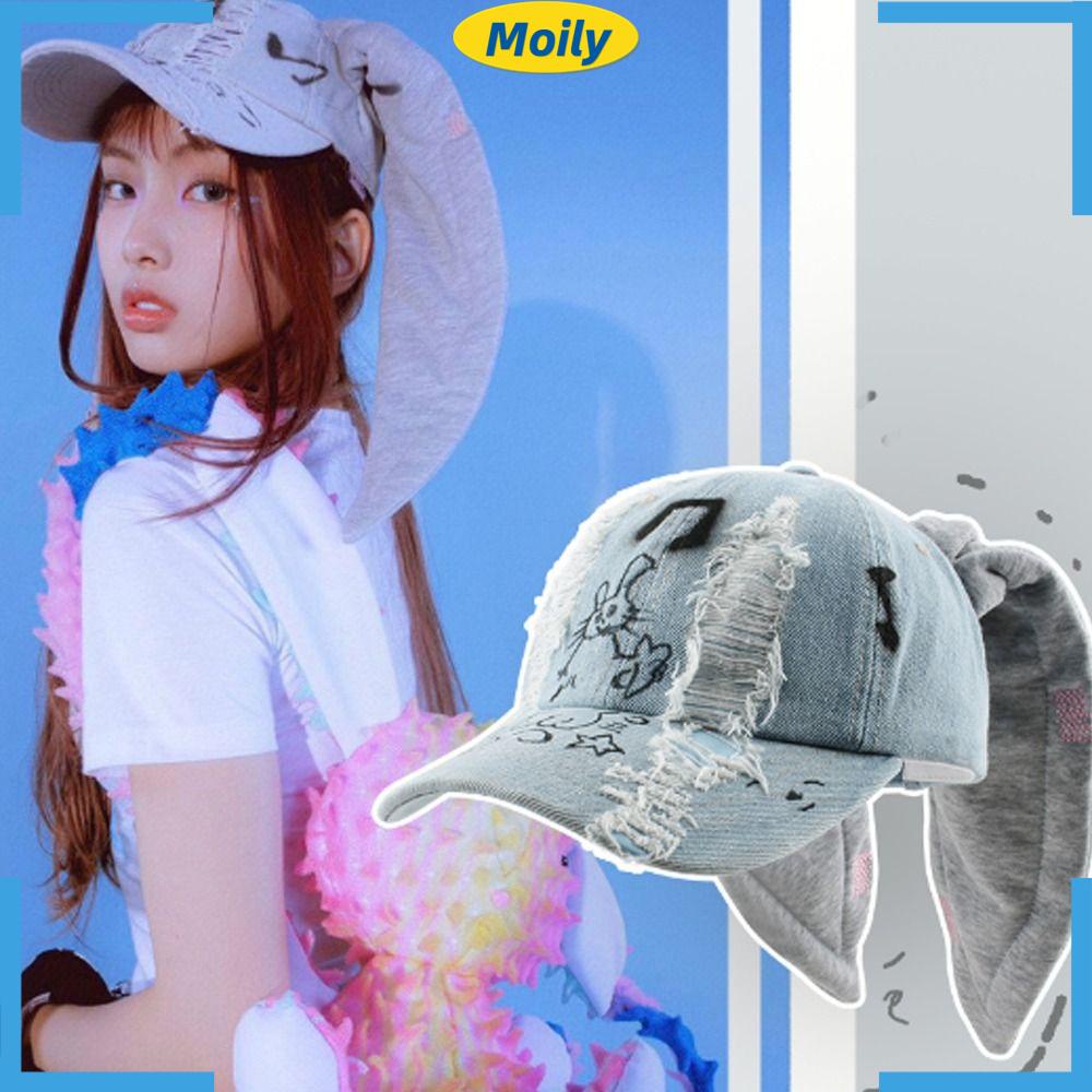 Mũ Lưỡi Trai Tai Thỏ Thiết Kế Thoáng Khí Thời Trang