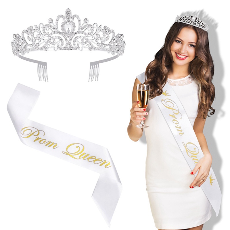 Ygt Set Vương Miện Công Chúa Thắt Nơ Đeo Vai Cho Bé Gái