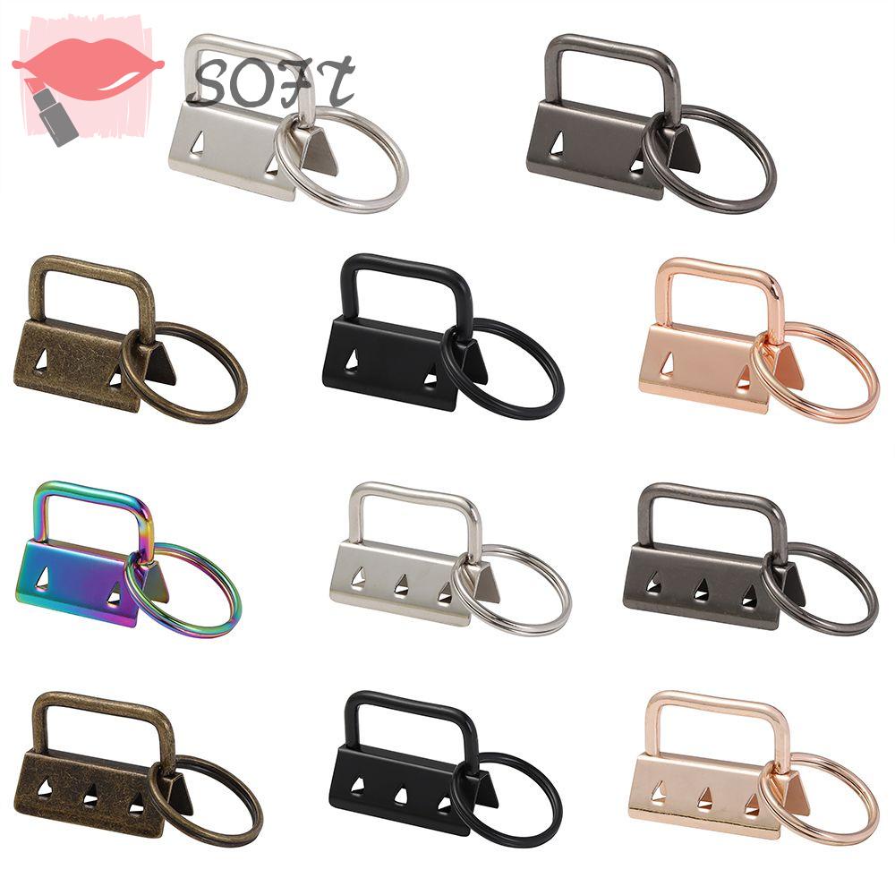 Set 5 Kẹp Đuôi Bông Cotton Làm Túi Xách Thủ Công Kèm Móc Khóa