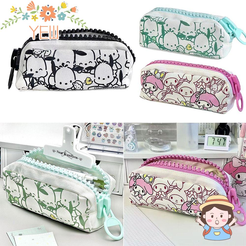 Túi Đựng Bút Bằng Vải Bạt Sức Chứa Lớn In Hình Chó Pacha