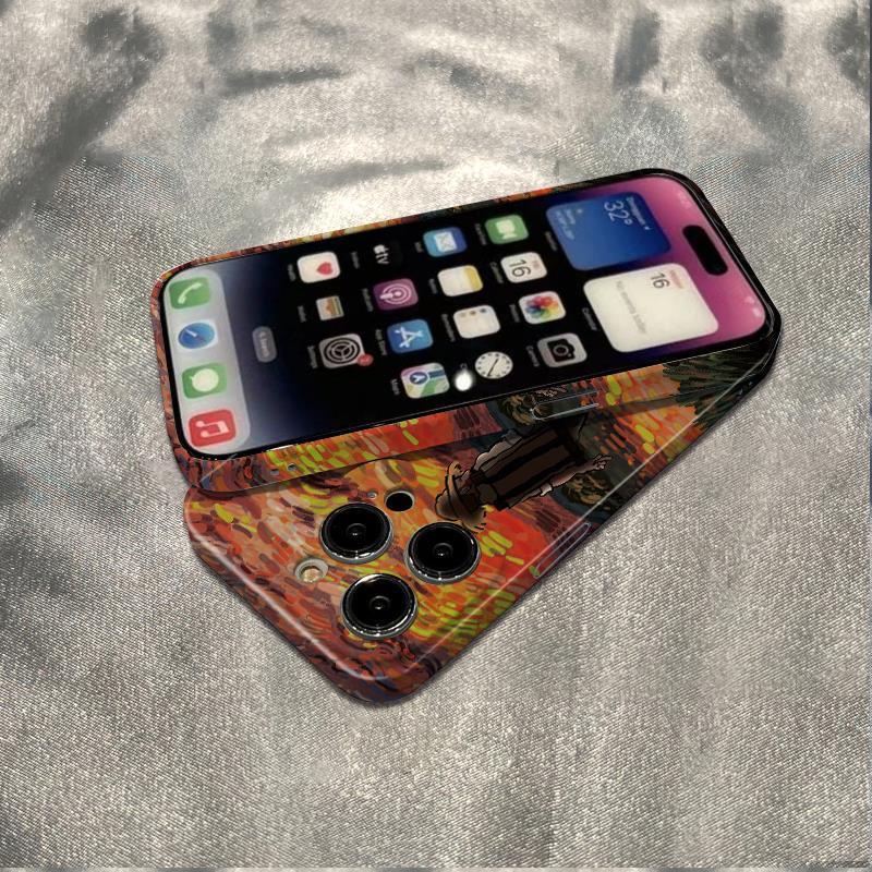 Ốp Điện Thoại Chống Sốc Họa Tiết Tranh Vẽ Van Gogh Đơn Giản Dành Cho Iphone 1211 14 Pro 78 13 Max 6S plus 8B3V