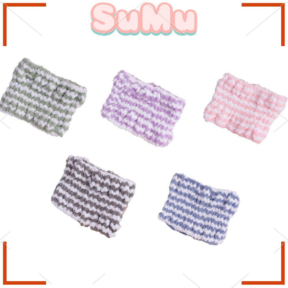 Băng Đô Vải Sợi Nhỏ Họa Tiết Kẻ Sọc Thấm Hút Tốt Thời Trang Cho Nữ