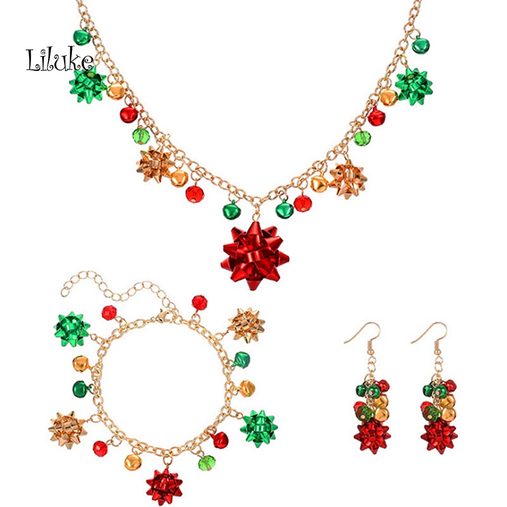 Bộ Trang Sức Họa Tiết Hoa Chuông Nhiều Màu Sắc Độc Đáo