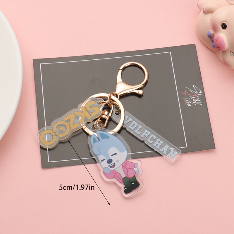 Móc Khóa Acrylic Hình Kpop Stray Kids