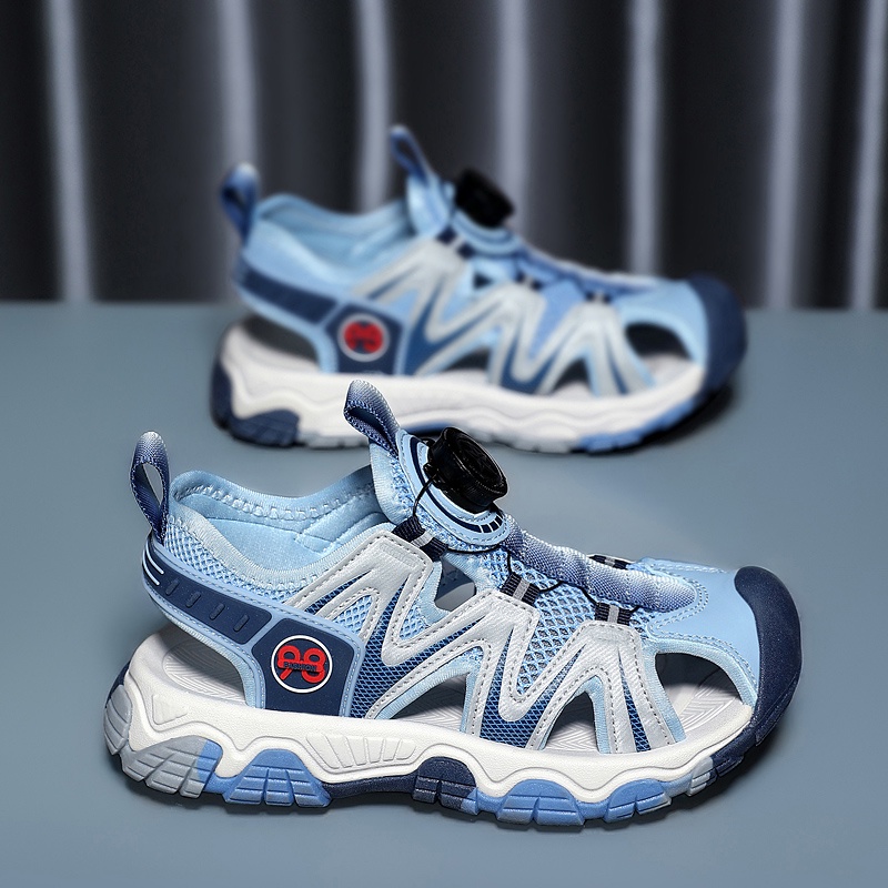 Xăng đan Da Đế Mềm Chống Trượt Thoải Mái Thời Trang Đi Biển Mùa Hè Cho Bé Trai