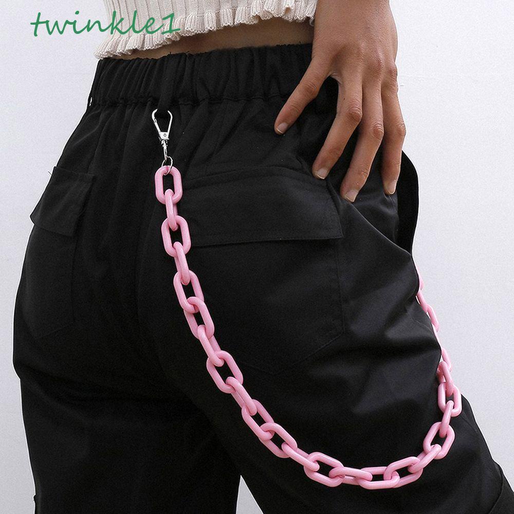 Dây Xích Đơn Bằng Acrylic Trang Trí Quần Jean Phong Cách Hip Hop Cho Nữ