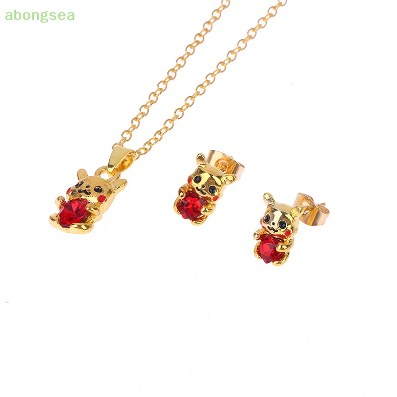 Vòng cổ Mặt Đá Trắng / Vàng In Họa Tiết Hoạt Hình abongsea Sáng Tạo Dễ Thương