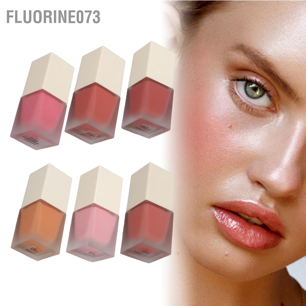 Fluorine073 Phấn Má Dạng Lỏng Dưỡng Ẩm Lâu Dài  Nhẹ Có Thể Pha Trộn Bỏ Túi Cho Trang Điểm 19Ml