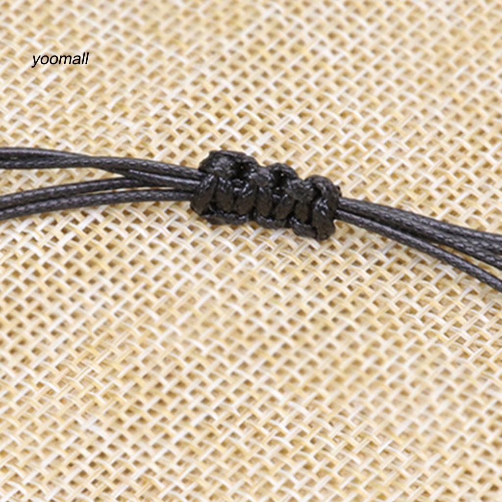 Vòng Đeo Tay Dây Sáp Bện Unisex Có Thể Điều Chỉnh Hình Quả Bóng Đá Thể Thao