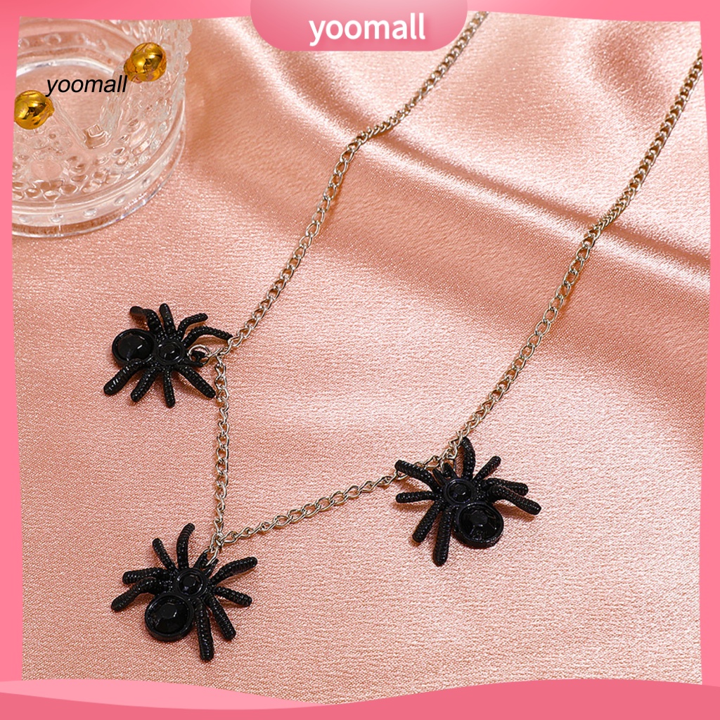 Vòng cổ Hợp Kim Mặt Hình Nhện Phong Cách Gothic Thời Trang