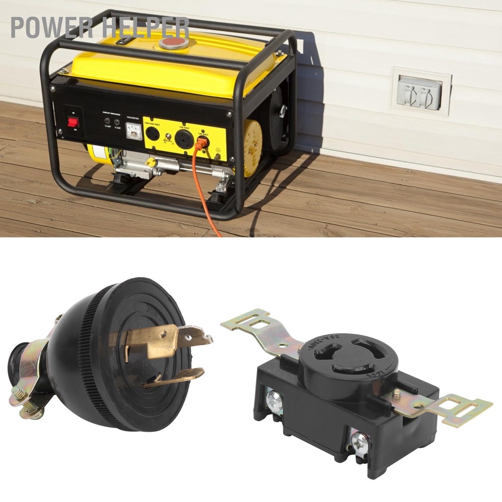 Power Helper Máy Phát Điện 3 Lỗ Cắm Ổ Đồng Pha Động Cơ Diesel Phụ Kiện 3/5/6.5/8KW AC220V