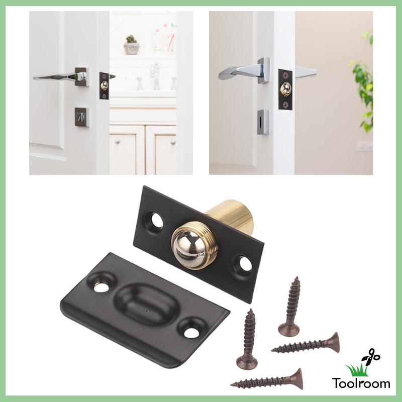 [Toolroom] Chốt Cửa Bóng Màu Đen