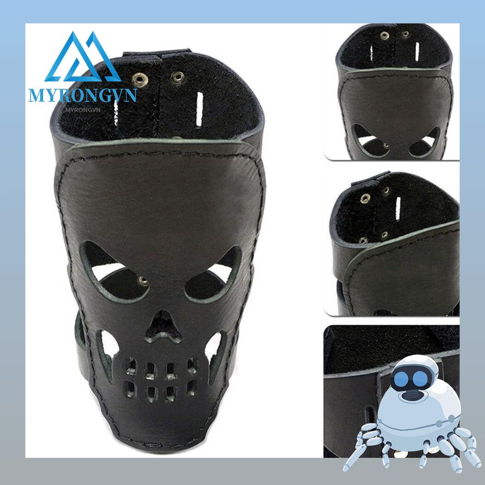 Giá Đỡ Bình Nước Bằng Da Hình Đầu Lâu Cho Xe Đạp Xe Máy