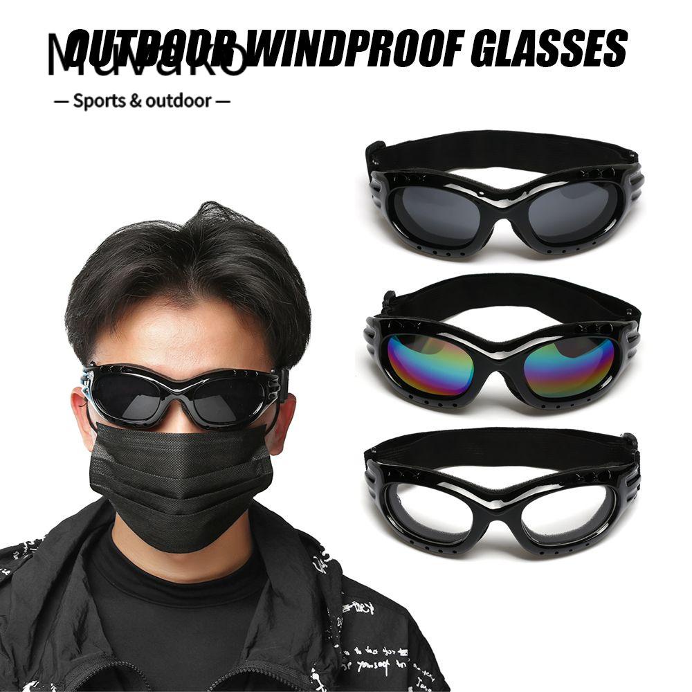 MUVAKO Bộ 2 Kính Bảo Hộ Chống Gió / Bụi / Tia UV400 Dùng Trượt Tuyết / Đạp Xe Cho Nam Và Nữ