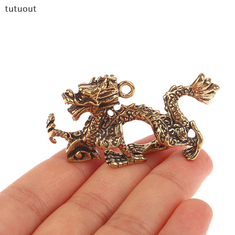 1 Tượng Rồng Nhỏ Bằng Đồng Thau Trang Trí Bàn Làm Việc