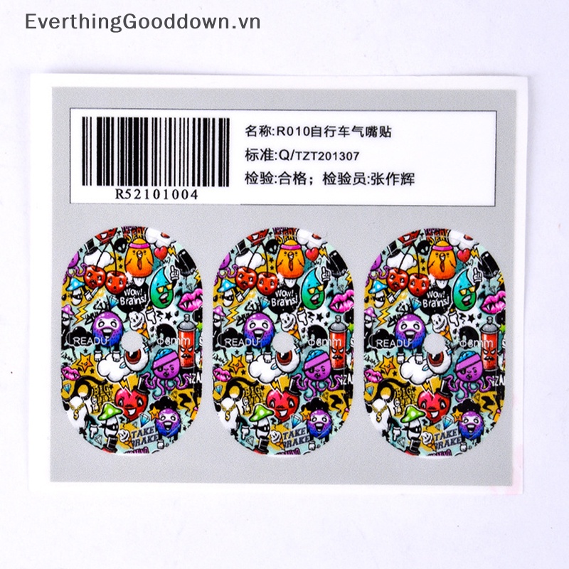 Everthinggooddown 1 Bộ Nhãn Dán Bảo Vệ Van Khí Dành Cho Xe Đạp Leo Núi