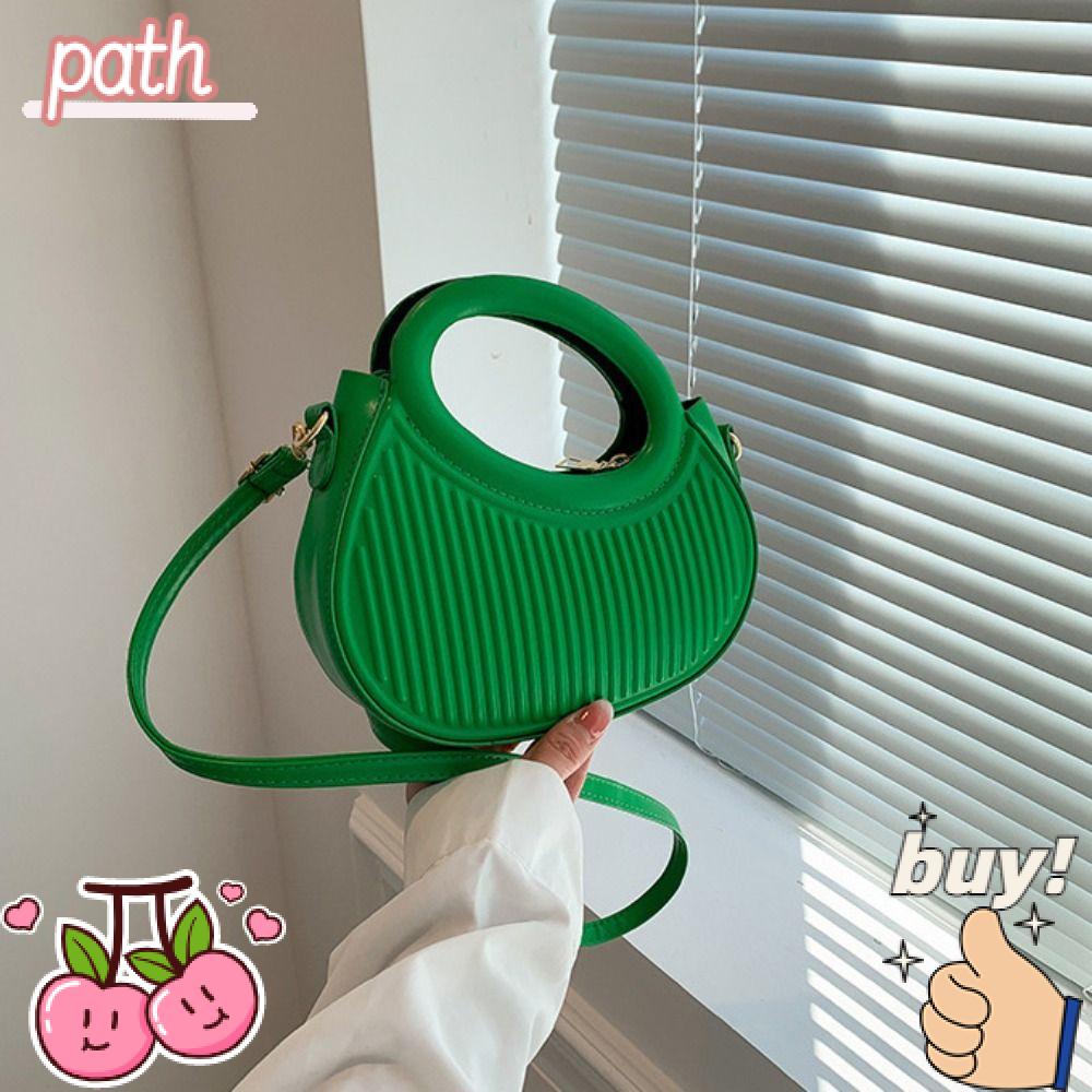 PATH Túi Xách Da Pu Mini Màu Trơn Thời Trang Cho Nữ